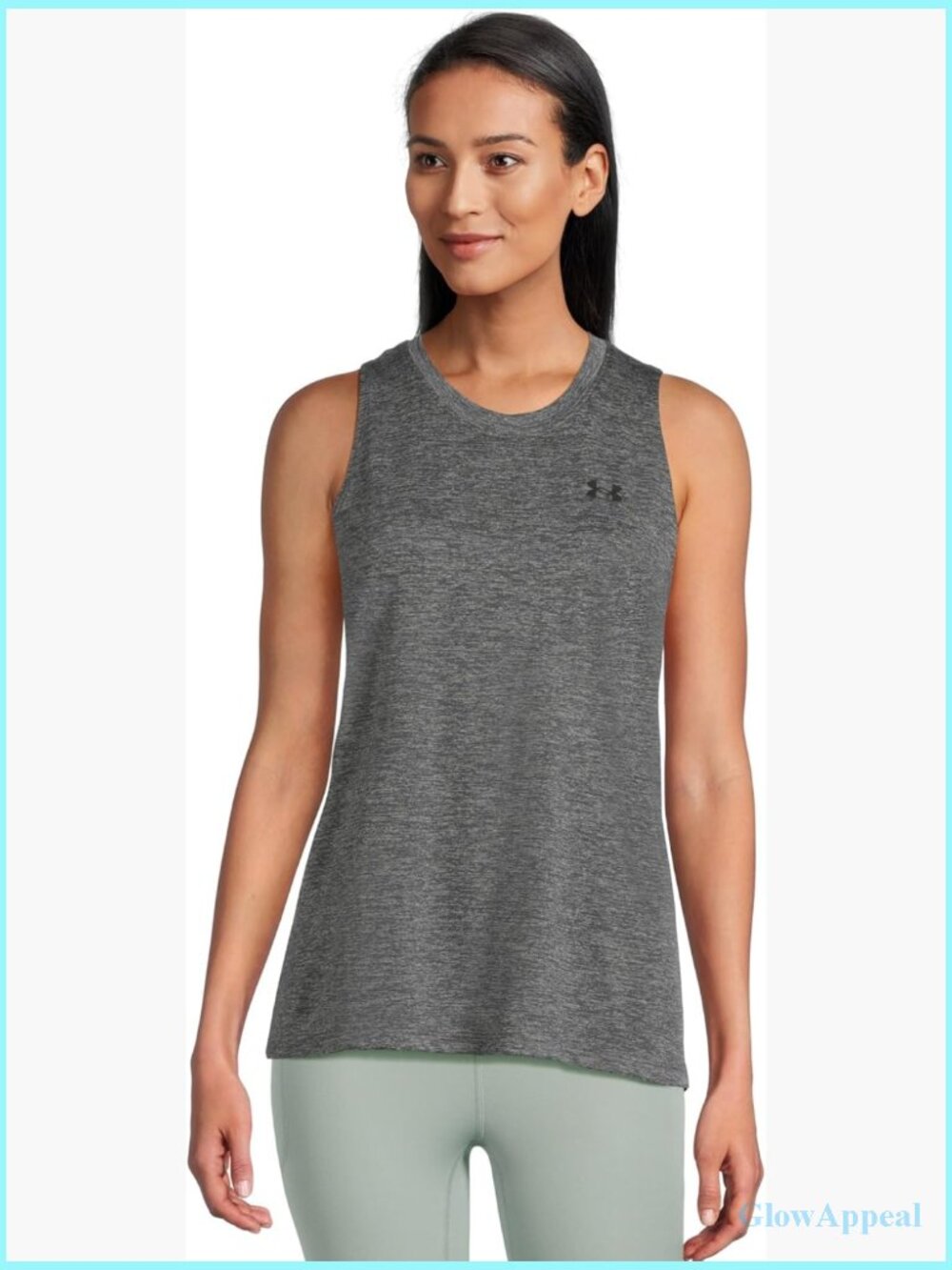 Quick-Dry Active Tank Top, Loose Fit, 4-Way Stretch, Polyester